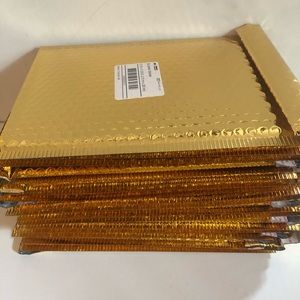Lot 16 Gold Bubble Mailers Shipping New Padded